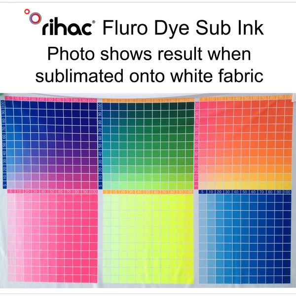 neon fluroescent heat transfer fluro inks for Epson or Brother printers